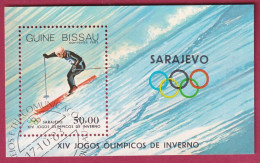 Guina-Bissau Block 257 Gestempelt, Olympische Winterspiele 1984 In Sarajevo - Slalom (Nr.2138) - Invierno 1984: Sarajevo