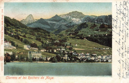 SUISSE - Clarens Et Les Rochers De Naye - Edit Wehrli Frères - Colorisé - Lac - Dos Non Divisé - Carte Postale Ancienne - Altri & Non Classificati