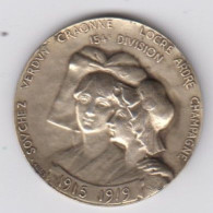 Médaille En Argent - 154e Division - Le Rhin Français 20 Novembre 1918 - Frankrijk