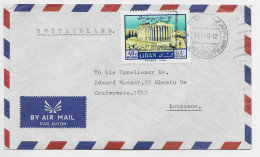 LEBANON LIBAN PA 40P SOLO LETTRE COVER AIR MAIL BEYROUTH 13.1.1969 TO SUISSE - Lebanon