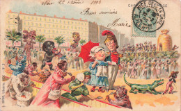 FRANCE - Nice - Carnavalm De Nice - Illustration - Chars - Dos Non Divisé - Carte Postale Ancienne - Carnaval