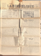 Quotidien - Le Journal La République De L'Isère Et Du Sud-Est, N° 148 Mai 1928 (Drames De L'air, élections Allemandes..) - General Issues