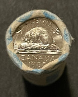 Canadian 5 Cents Coins, 1985, $3 Each. You Will Receive One Coin From This Roll - Autres & Non Classés