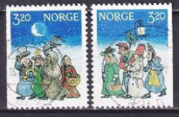 1991. Norway. Christmas. Used. Mi. Nr. 1082-83 - Used Stamps