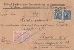 Roumanie Lettre Recommandée Pour L'Allemagne 1926 - Cartas & Documentos