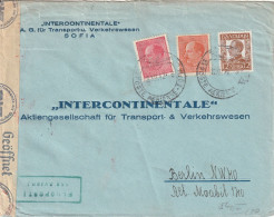 Bulgarie Lettre Censurée Pour L'Allemagne 1942 - Covers & Documents