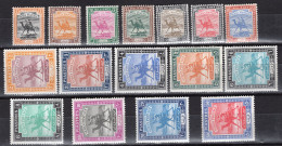 2265. SUDAN. 1948 SG. 96-111 MNH,CAMELPOSTMAN. - Sudan (...-1951)