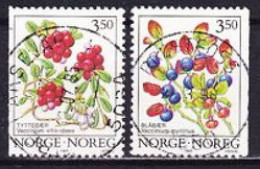 1995. Norway. Wild Berries. Used. Mi. Nr. 1174-75 - Oblitérés