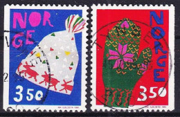 1995. Norway. Christmas. Used. Mi. Nr. 1200-01 - Oblitérés