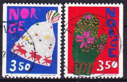 1995. Norway. Christmas. Used. Mi. Nr. 1200-01 - Gebraucht