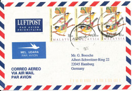 Malaysia Air Mail Cover Sent To Germany 19-1-1997 BIRD Stamps - Malaysia (1964-...)