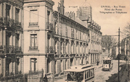 FRANCE - Epinal - Rue Thiers - Hôtel Des Postes - Télégraphes Et Téléphones - Tramways - Carte Postale Ancienne - Epinal