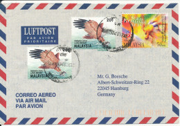 Malaysia Air Mail Cover Sent To Germany 20-1-1997 BIRDS - Malaysia (1964-...)