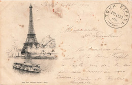 FRANCE - Paris - 8 Juillet 1900 - La Seine Et La Tour Eiffel -  Carte Postale Ancienne - Eiffelturm