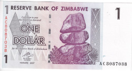 ZIMBABWE - 1 Dollars 2007 UNC - Simbabwe