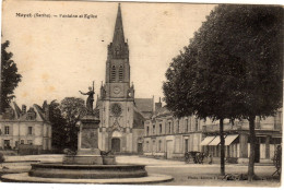 Mayet Fontaine Et Eglise - Mayet