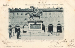 ITALIE - Torino - Monumento Ad Emanuele Filiberto - Piazza S Carlo - Dos Non Divisé - Carte Postale Ancienne - Otros Monumentos Y Edificios