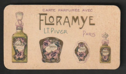 Carte Parfumée   - FLORAMYE - Piver -  Patfumerie, Moine - Janodet - Louhans - Profumeria Antica (fino Al 1960)