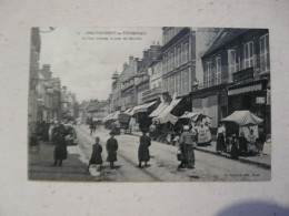 CPA 28 EURE ET LOIR - CHATEAUNEUF-en-THYMERAIS : La Rue Grande Le Jour Du Marché - Châteauneuf