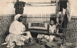 MAROC - Scènes Et Types - Fabrique De Tapis Marocains - Tisseuses - Carte Postale Ancienne - Other & Unclassified