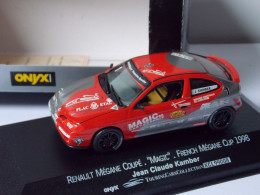 Onyx Renault Mégane Coupé "Magic" Megane Cup 1998 Echelle 1/43 En Boite Vitrine Et Sur Boite Carton - Onyx
