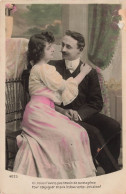 COUPLES - Ici Nous N'avons Pas Besoin De Stratagème ... Le Doux Verbe : Je T'aime  - Colorisé - Carte Postale Ancienne - Couples