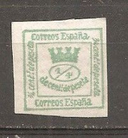 España/Spain-(MH/*) - Edifil  130 (1/4) - Yvert 140b - Ungebraucht