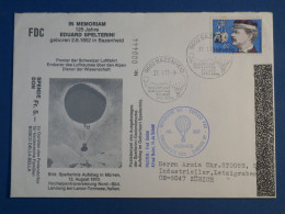 BW0 SUISSE  BELLE LETTRE FDC BALLON  1977 A ZURICH  + AFFRANCH. PLAISANT+++ - Otros & Sin Clasificación