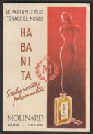 Carte Parfumée -  HABANITA  Molinard - Antiguas (hasta 1960)