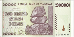 ZIMBABWE - 200 000 000 Dollars (Bearer Cheque) 2008 UNC - Zimbabwe