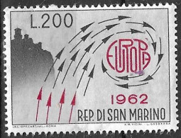SAN MARINO - 1962 - EUROPA - NUOVO  MH* (YVERT 572 - MICHEL 749 - SS 617) - Neufs