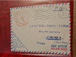 LETTRE FM CASABLANCA MAROC POUR COLMAR LE VAGUEMESTRE PAHIS 1959 CAMP MEDIOUNA - Autres & Non Classés