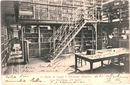 CPA Carte Postale Belgique Chevetogne Saint Martin De Ligugé Bibliothèque Salle Centrale 1908  VM75652 - Ciney