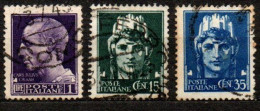 1945 - Italia - Luogotenenza 526/28 Imperiale Con Fasci   ------ - Oblitérés