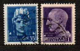 1945 - Italia - Luogotenenza 527/28 Imperiale Con Fasci   ------ - Usados