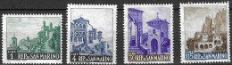 SAN MARINO - 1961 - TURISTICA - SERIE CPL 4 VALORI - NUOVA  MNH** (YVERT 506\9 - MICHEL 682\5 - SS 551\4) - Neufs