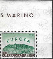 SAN MARINO - 1961 - EUROPA - ANGOLO DI FOGLIO -  NUOVO  MNH** (YVERT 523 - MICHEL 700 - SS 568) - Neufs