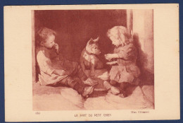 CPA 1 Euro Chien + Enfant Non Circulé Prix De Départ 1 Euro Chien - Dogs