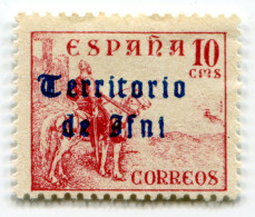 [FBL ● A-03] IFNI - 1948 - Spanish Stamps Overprinted "Territorio De Ifni" In Gothic Script - 10 Cts - Edifil ES-IF 40 - Ifni