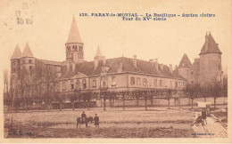 Paray Le Monial * Place Et Basilique , Ancien Cloitre , Tour * Enfant âne - Paray Le Monial