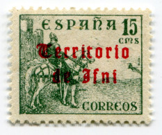 [FBL ● A-03] IFNI - 1948 - Spanish Stamps Overprinted "Territorio De Ifni" In Gothic Script - 15 Cts - Edifil ES-IF 42 - Ifni