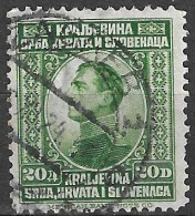 JUGOSLAVIA - 1923 - ALESSANDRO 1° - 20D- USATO ( YVERT 153 - MICHEL 172) - Used Stamps