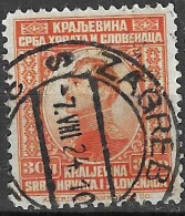 JUGOSLAVIA - 1923 - ALESSANDRO 1° - 30D - USATO ( YVERT 154 - MICHEL 173) - Used Stamps