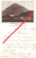 Litho AK Milleschauer 1898 Donnersberg Milesovka A Milleschau Milesov Boreslau Pilkau Tschentschitz Kostenblatt Wellemin - Sudeten