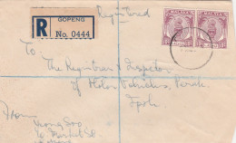 Gopeng Malaysia 1954 Registered Cover Mailed - Federated Malay States