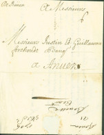 76 Seine Inférieure Manuscrit De Anvers 21 OCT 1706 Lenain N°1A (1701/1752) Taxe Manuscrite 6 - 1701-1800: Précurseurs XVIII