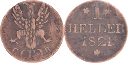 Allemagne - Ville Libre Impériale De Francfort - 1821 - 1 Heller - 17-267 - Taler En Doppeltaler