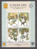 Great Britain 1980 Special Sheet YEAR OF THE CHILD EXHIBITION With Cinderella Version Mi 797-800 - UNICEF