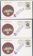 °°° Francobolli N.1764 - Vaticano Anno Conclave 3 Buste Del 20 - 6 1963 °°° - Covers & Documents