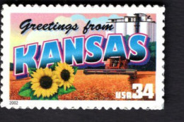 1938303390 2002 SCOTT 3576 (XX) POSTFRIS MINT NEVER HINGED  -  GREETINGS FROM AMERICA - KANSAS - Unused Stamps